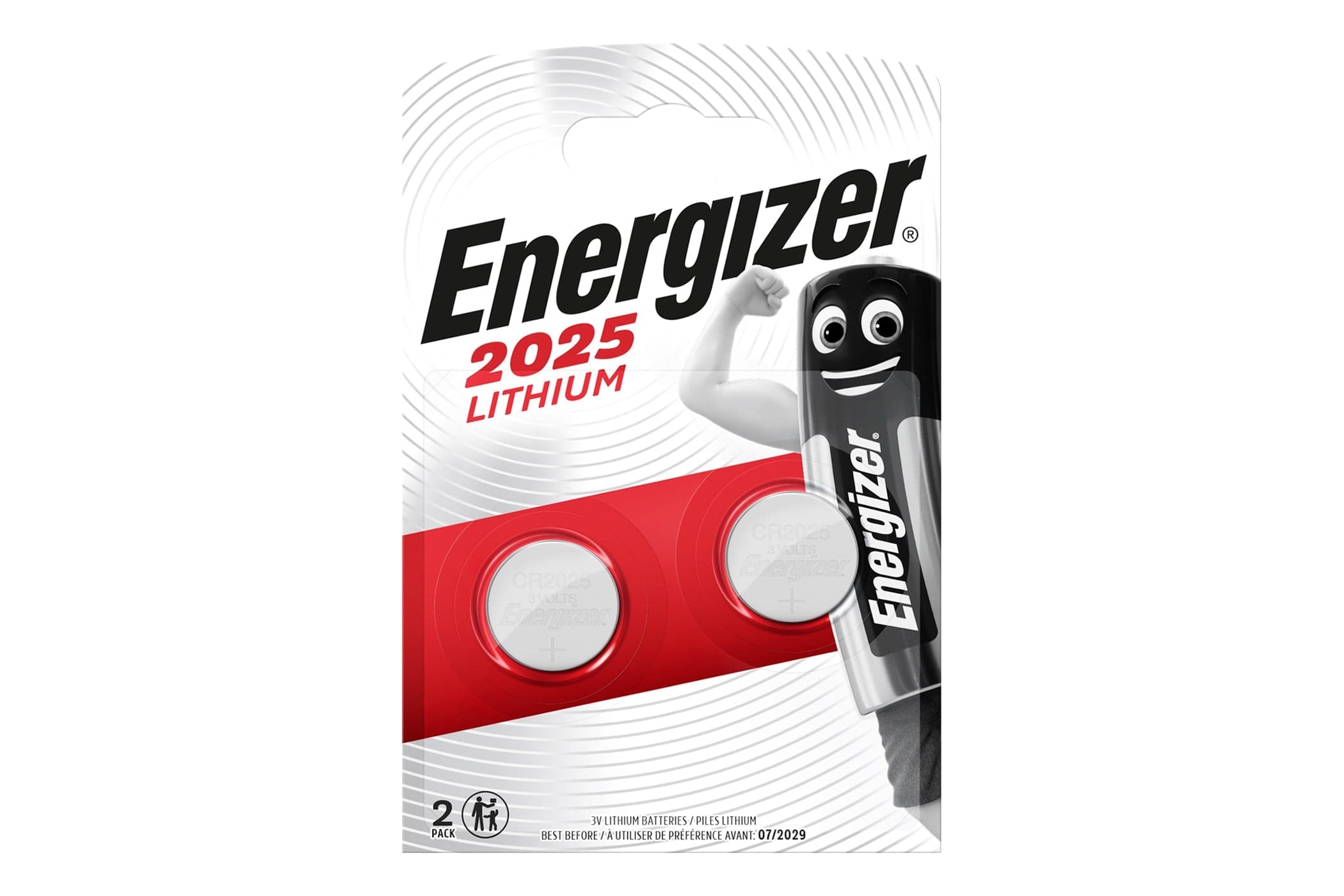 Energizer CR2025 Lithium Coin Cell Batteries - Pack Of 2 | Batteries ...