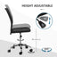 ProperAV Extra Mesh Swivel Office Chair with Lumbar Support - Black