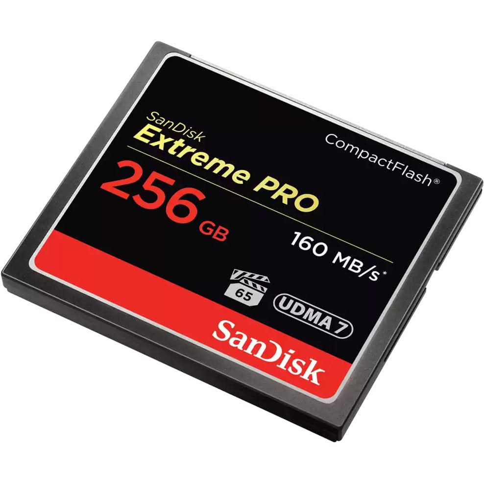 SanDisk Extreme Pro 256GB CompactFlash Memory Card