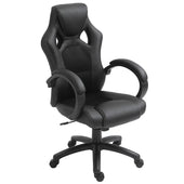 Maplin Plus Faux Leather High-Back Adjustable Gaming Chair Black