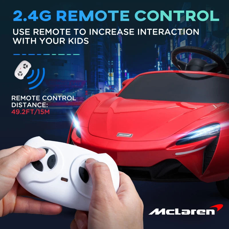 Maplin Plus McLaren Licensed Kids 12V Electric Ride On Car with Remote Control