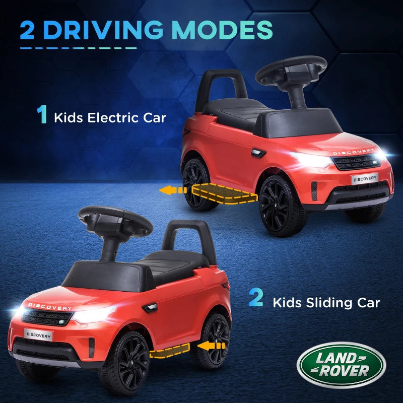 Maplin Plus 2-in-1 Land Rover Licensed 6V Kids Sliding Electric Ride On Car for 18-60 Months