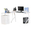 ProperAV Extra L-Shaped Corner Desk with Drawers White