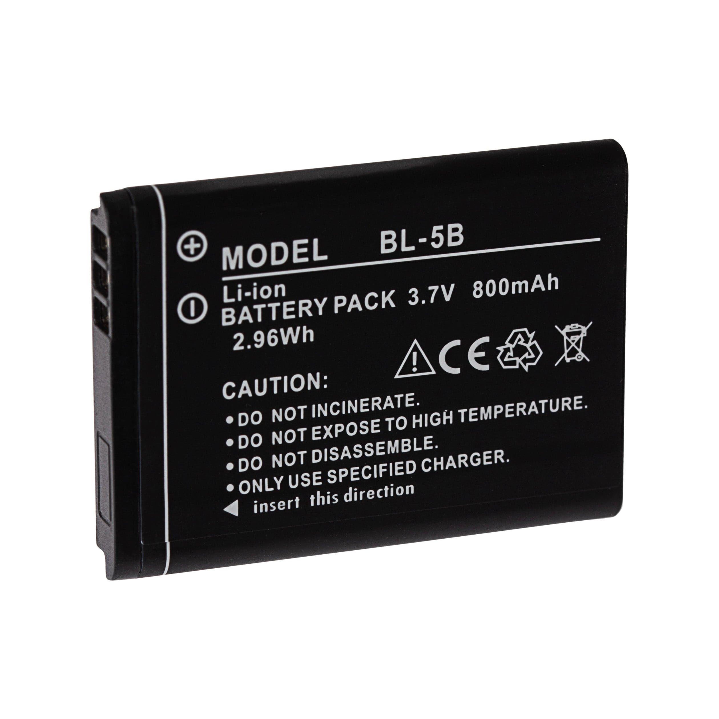 PRAKTICA BL-5B 800mAh Lithium-ion Rechargeable Battery for BX-D18 ...