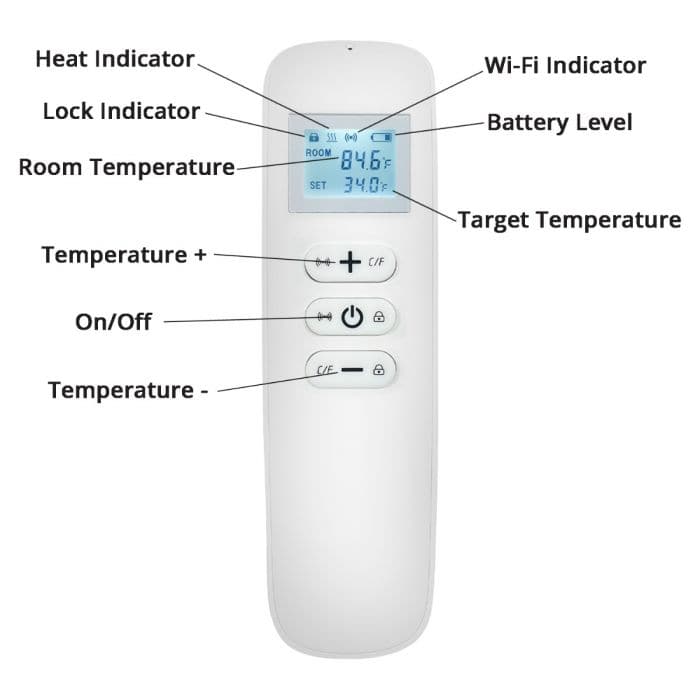 Mirrorstone 595x595mm Stormy Shore 350W Nexus Wi-Fi Infrared Wall Heating Panel - maplin.co.uk