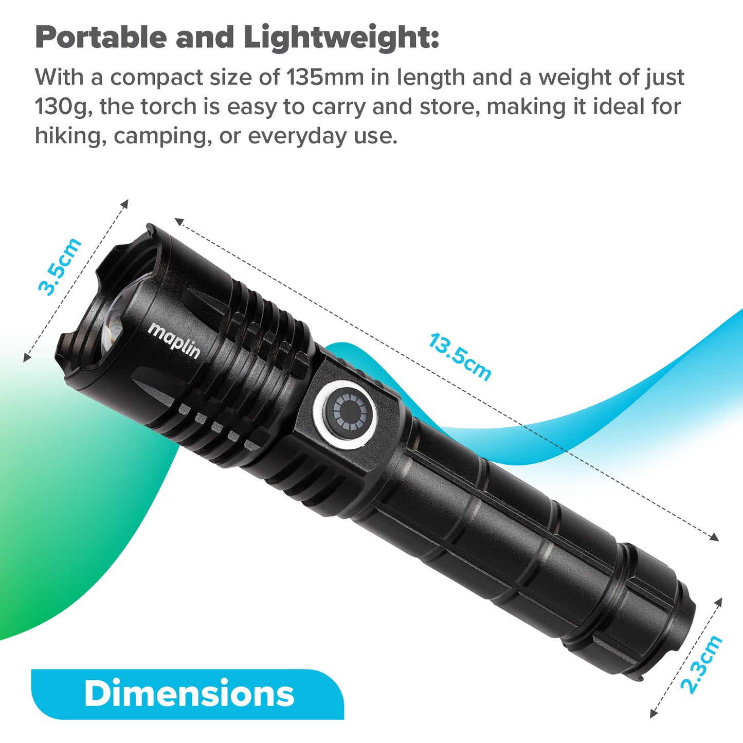 Maplin LED Lithium Rechargeable Torch