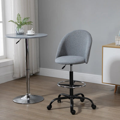 ProperAV Extra Ergonomic Draughtsman Office Chair - Grey