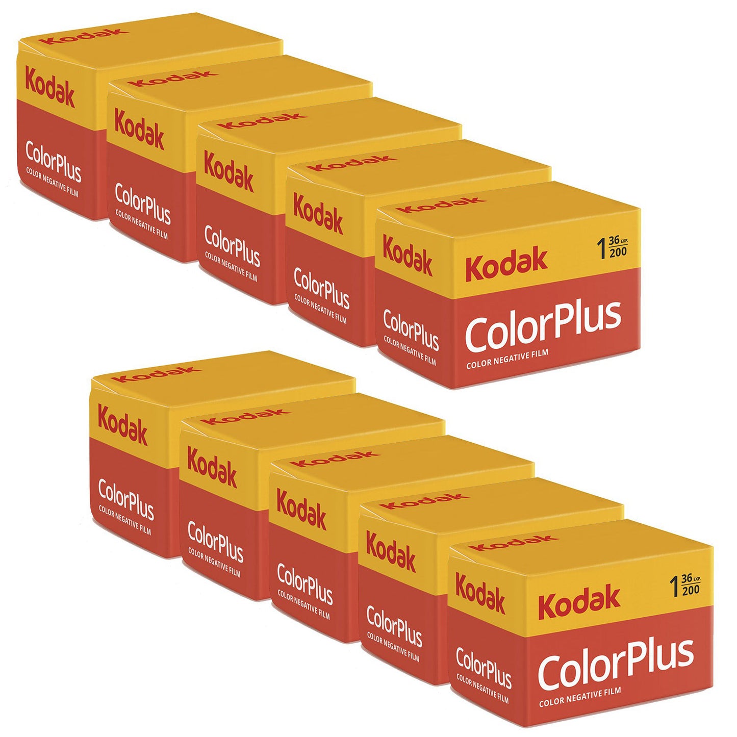 Kodak Color Plus 200 135 Film - 36 Exposures Per Pack Pack of 10