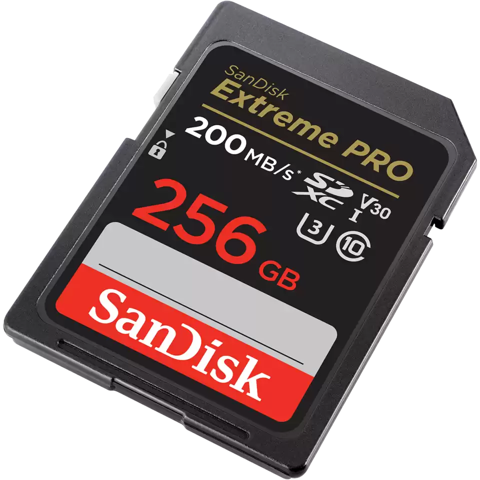 SanDisk 256GB Extreme Pro SDXC Class 10 UHS-I Card 200 MB/s