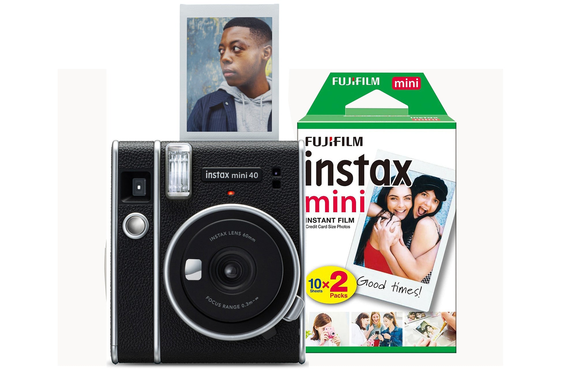 Fujifilm Instax Mini 40 Instant Camera with Built-In Flash & Hand