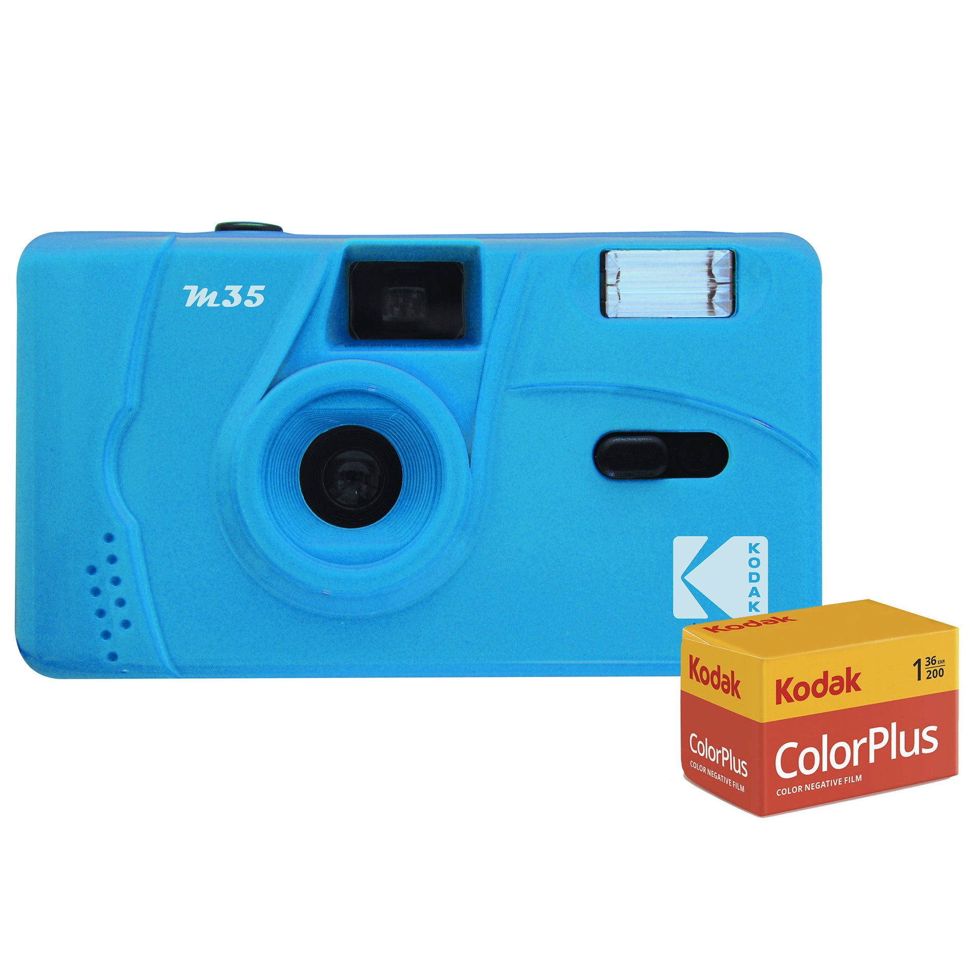 Kodak M35 Film Camera - Cerulean Blue Camera + Film