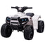 Maplin Plus 6V Kids Electric Ride On ATV Toy Quad Bike with Headlights for 18-36 Months White