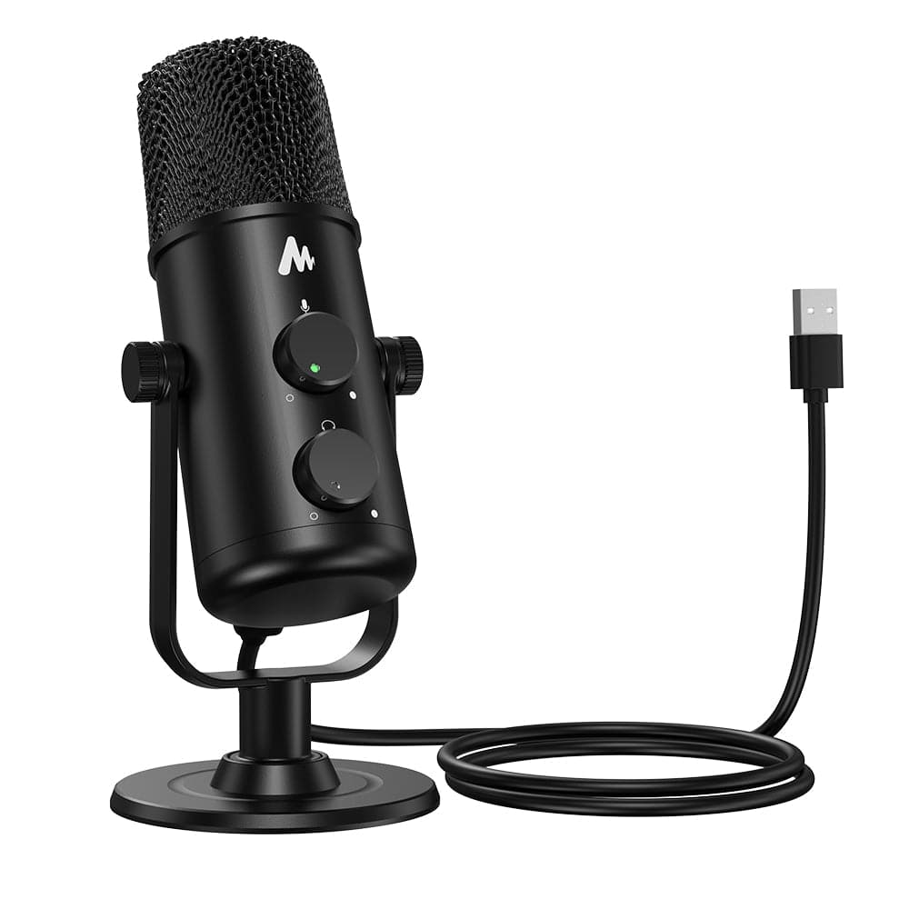 ProSound USB C Desk Top Condenser Omnidirectional Dual Polar Cardioid Microphone