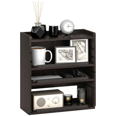 ProperAV Extra Four-Tier Desktop Organiser Brown