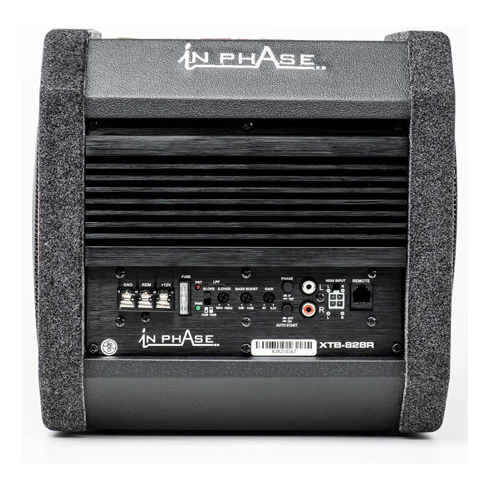 In Phase Car Audio XTB-828R Underseat Subwoofer