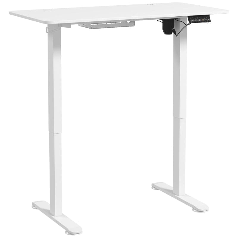 ProperAV Extra 72-116cm Adjustable Electric Standing Desk - White