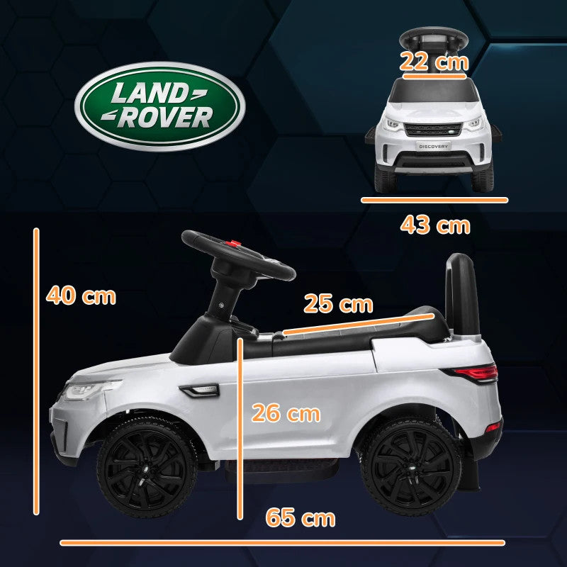 Maplin Plus 2-in-1 Land Rover Licensed 6V Kids Sliding Electric Ride On Car for 18-60 Months