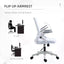 ProperAV Extra Mesh Ergonomic Office Chair with Lumbar Support & Flip-Up Arms