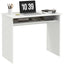 ProperAV Extra Wood Grain Computer Desk White