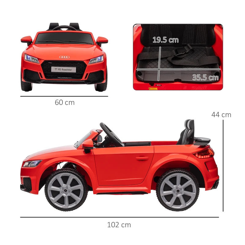 Maplin Plus Licensed Audi TT 12V Kids Ride On Car with Remote