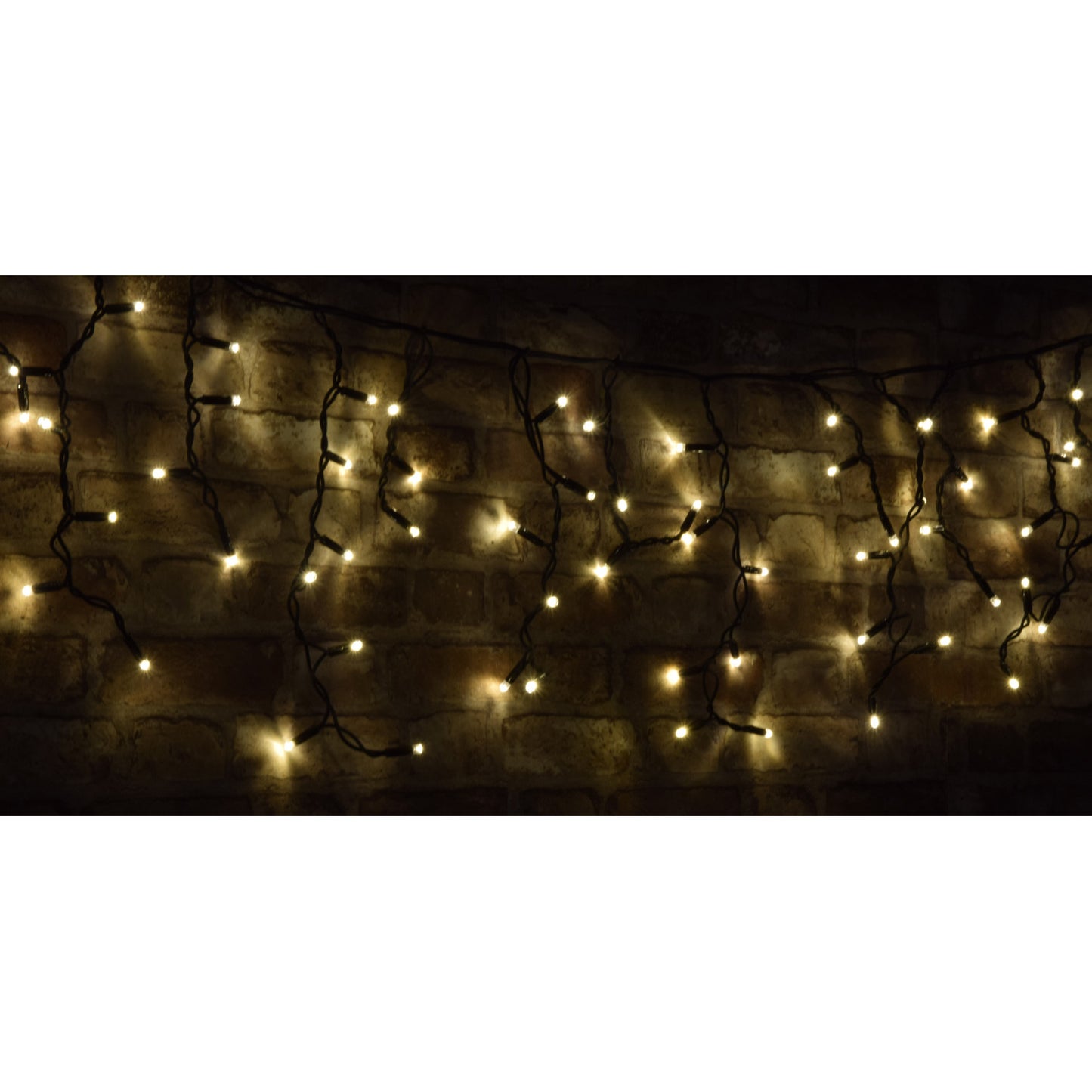 Lyyt Connectable Icicle-Inspired 2m Outdoor 100 Warm White LED String Lights