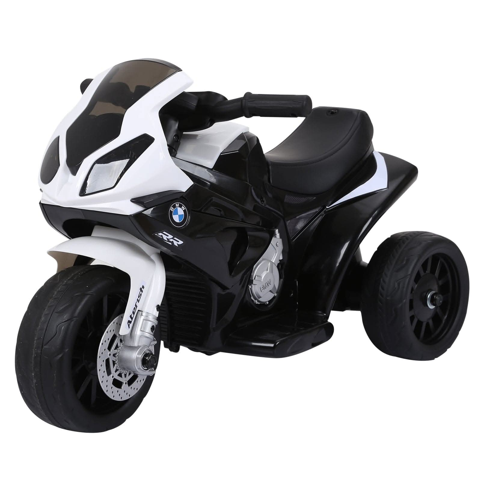 Maplin Plus Electric Ride-On BMW S1000RR 6V Motorbike for Kids with Headlights & Music Black