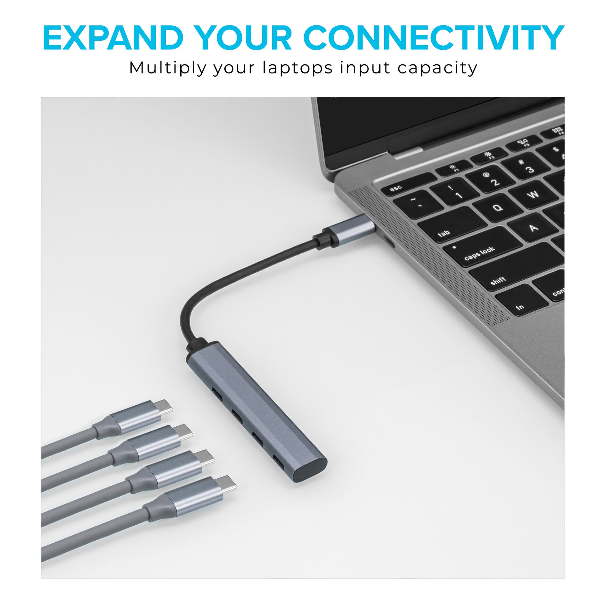 Maplin USB-C Multiport Hub to 4x USB-C Ports