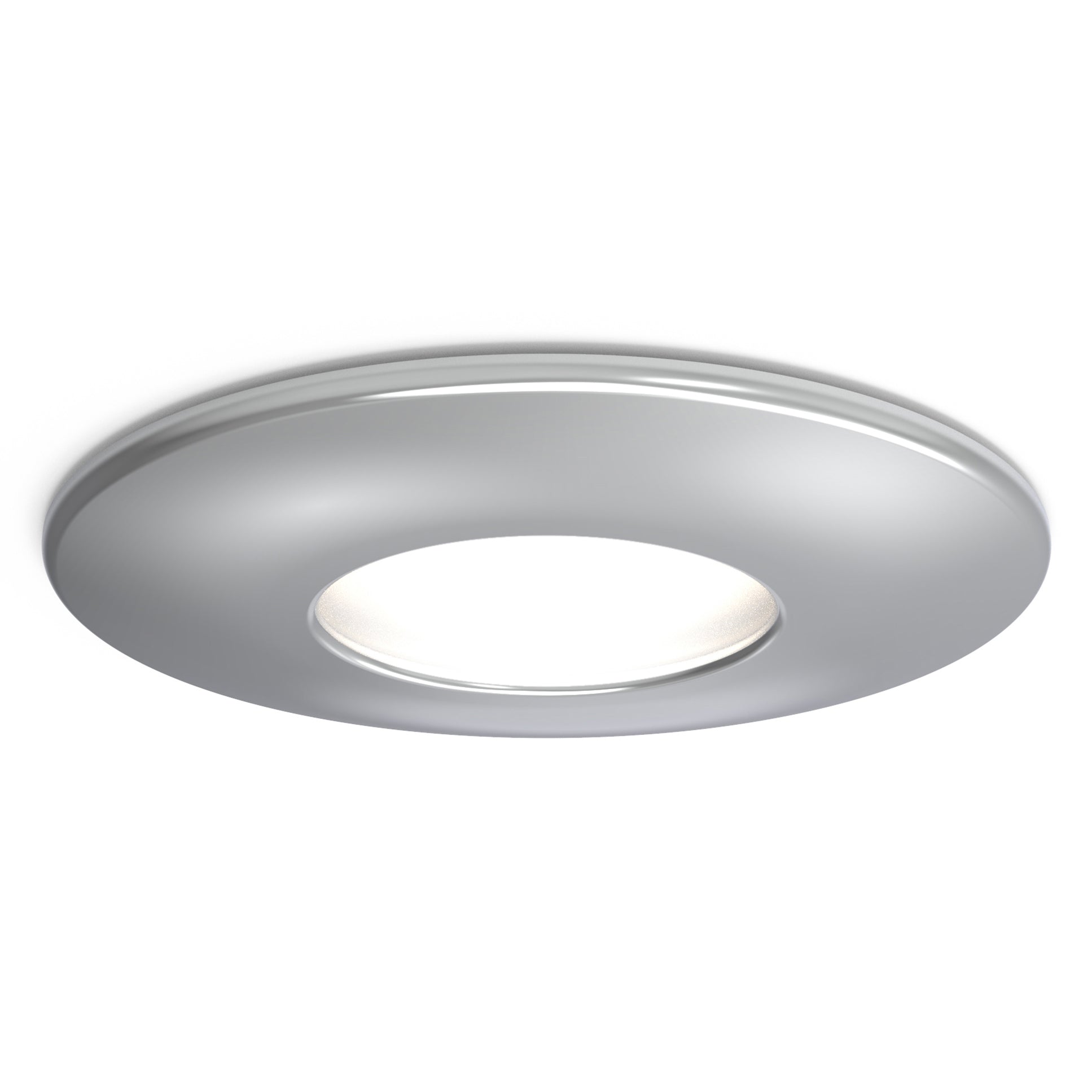 4lite IP65 GU10 Fire-Rated Downlight - Chrome Single