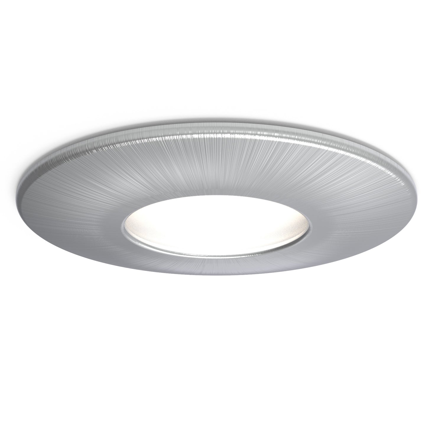 4lite IP65 GU10 Fire-Rated Downlight - Satin Chrome Single