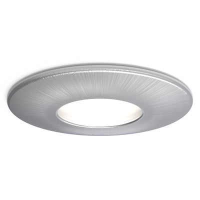 4lite IP20 GU10 Fire-Rated Downlight - Satin Chrome Single