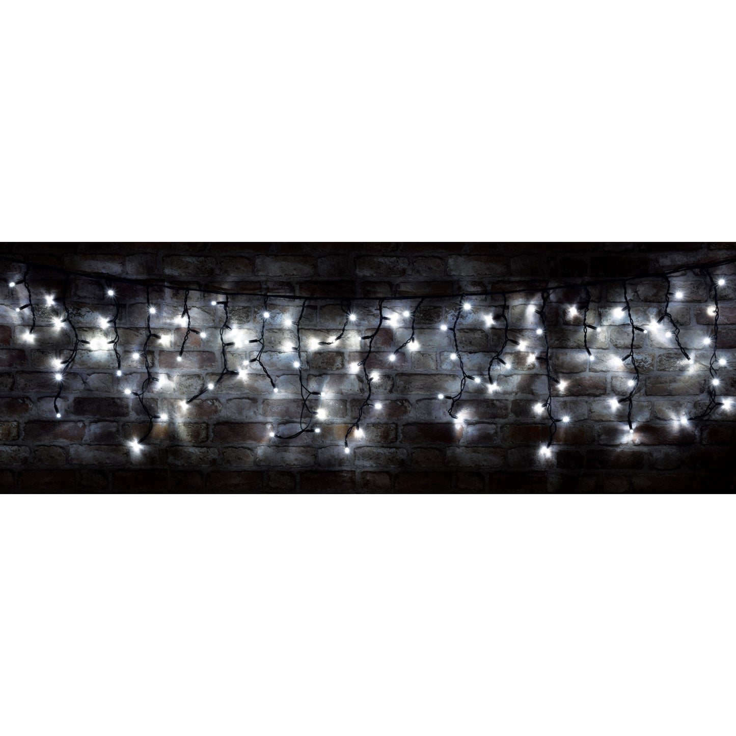 Lyyt Connectable Icicle-Inspired 2m Outdoor 100 Cool White LED String Lights