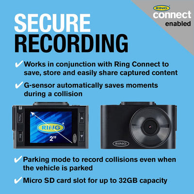 Ring Automotive RDC2000 Full HD Smart Dash Cam