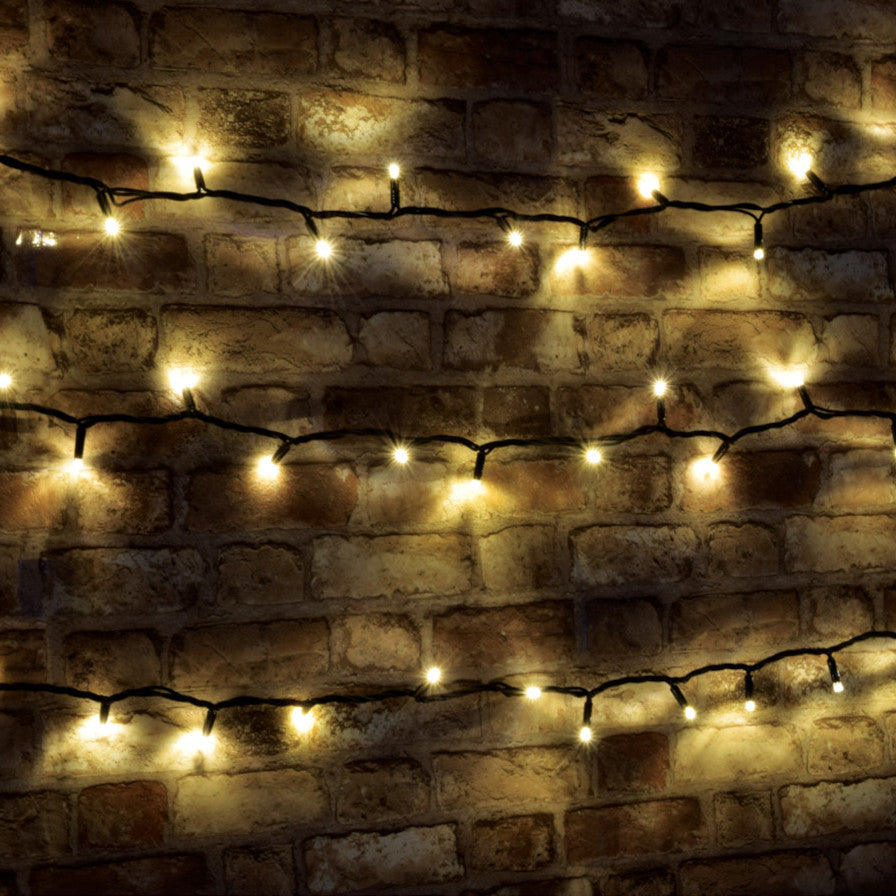 Lyyt Heavy Duty Warm White LED String Lights 20m