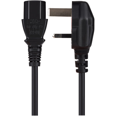 Maplin Power Lead IEC C13 Female Plug to UK 3 Pin Plug - 2m, 13 Amp Fuse