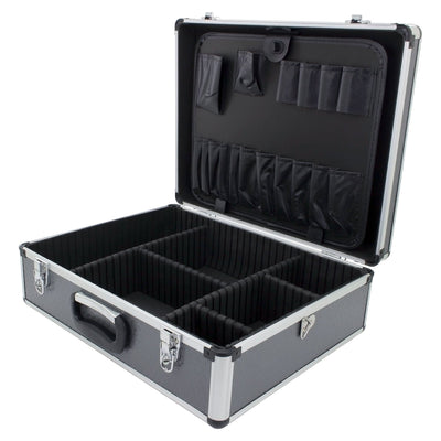 Maplin Plus Aluminium 160 x 460 x 360mm Tool Flight Case - Silver