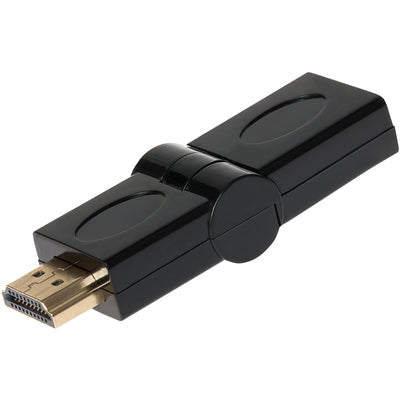 Maplin Adjustable Angle HDMI Male to HDMI Female Adapter - Black