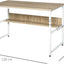 ProperAV Extra 120 x 60cm Home Office Desk with Storage Shelf & Metal Frame