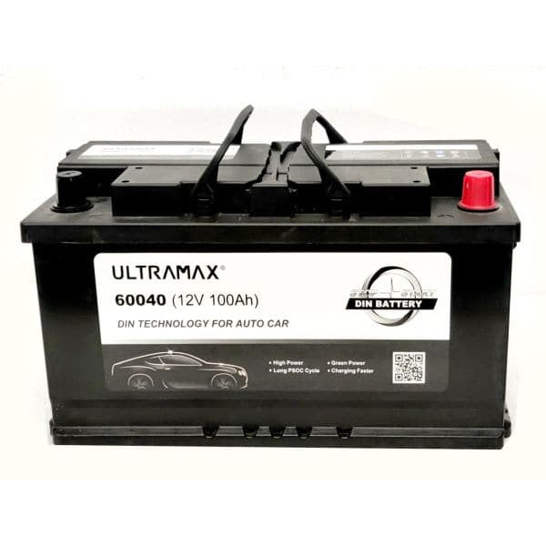 Maplin Plus 12V 100Ah DIN AGM Battery for Caravans/Motorhomes