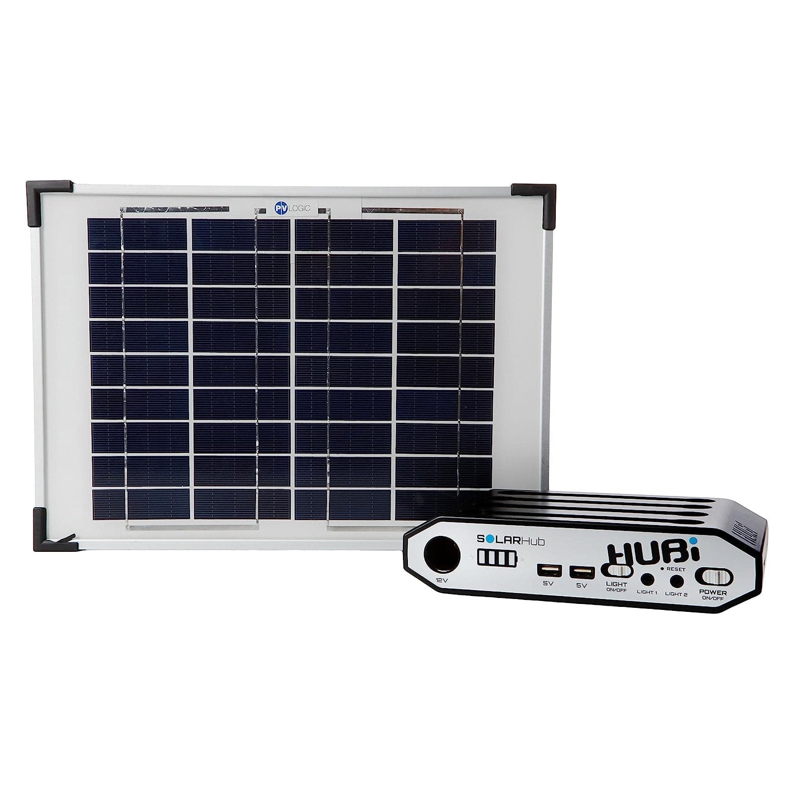 Hubi 10W Work 64 Solar Light & Power Kit for Off Grid Buildings