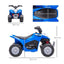 Maplin Plus AIYAPLAY Honda Licensed 6V Electric Ride On Kids Toy ATV Quad Bike with LED Lights & Horn for 1.5-3 Years