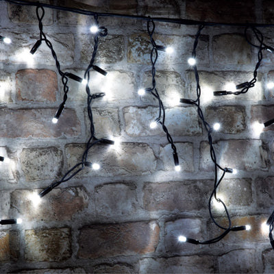 Lyyt Connectable Icicle-Inspired 2m Outdoor 100 Cool White LED String Lights