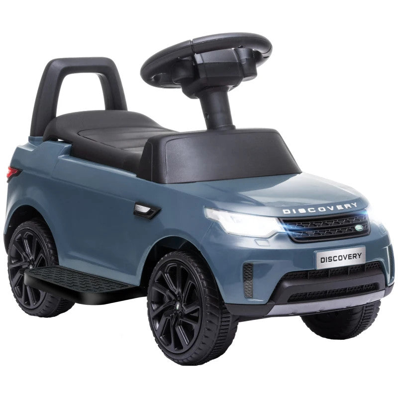 Maplin Plus 2-in-1 Land Rover Licensed 6V Kids Sliding Electric Ride On Car for 18-60 Months Blue