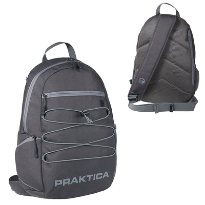 PRAKTICA All Weather Day 12L Backpack with Rain Cover & Binocular Pocket - Grey