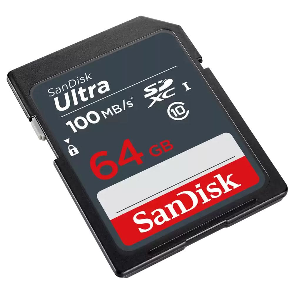 SanDisk 64GB Ultra SDXC Class 10 UHS-I Card 100MB/s