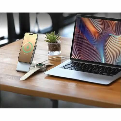 ALOGIC Matrix+ 3-in-1 Qi-Enabled Magnetic Wireless Charging Dock with Detachable 5000mAh Power Bank