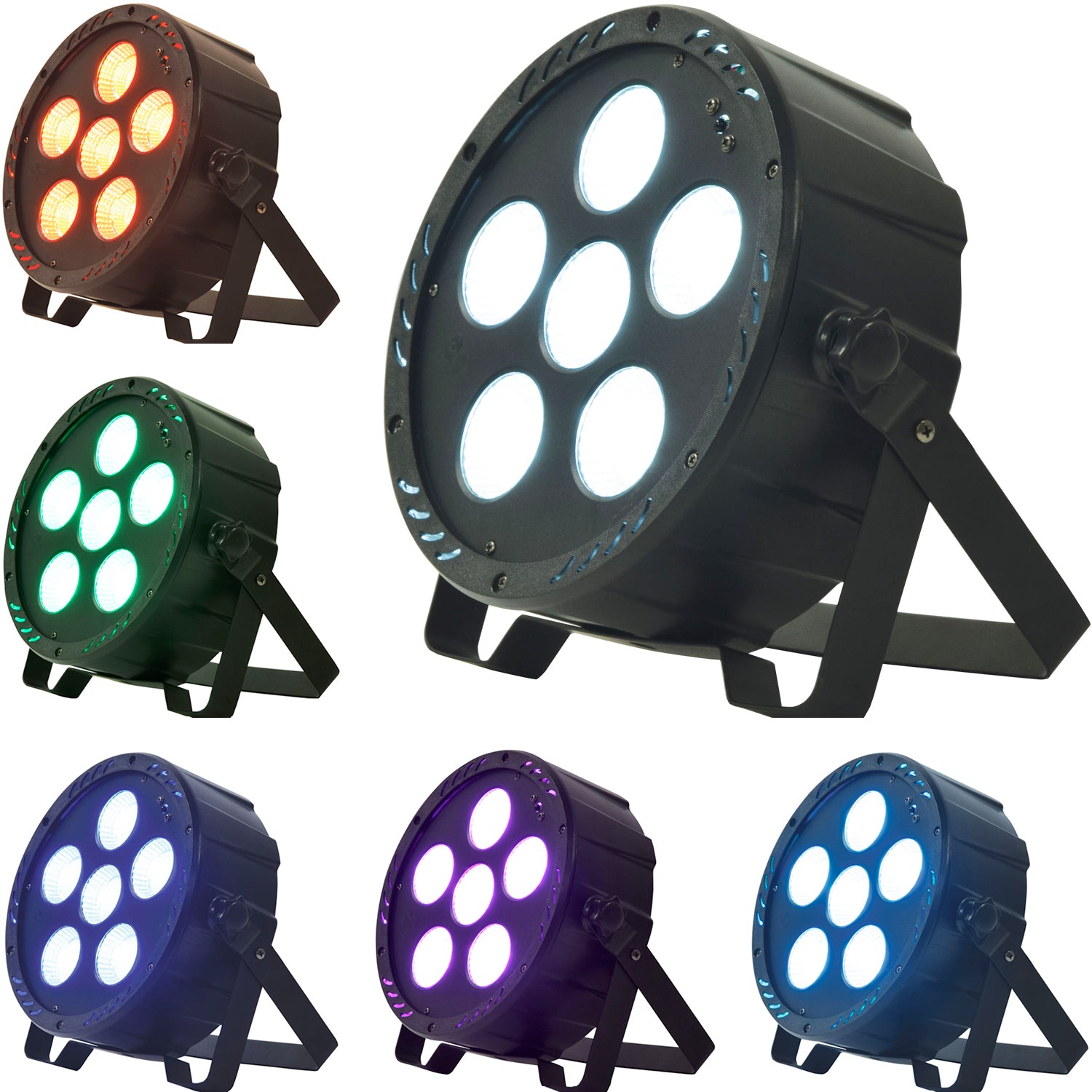 QTX PAR-180 High Power RGB PAR Light with IR Remote