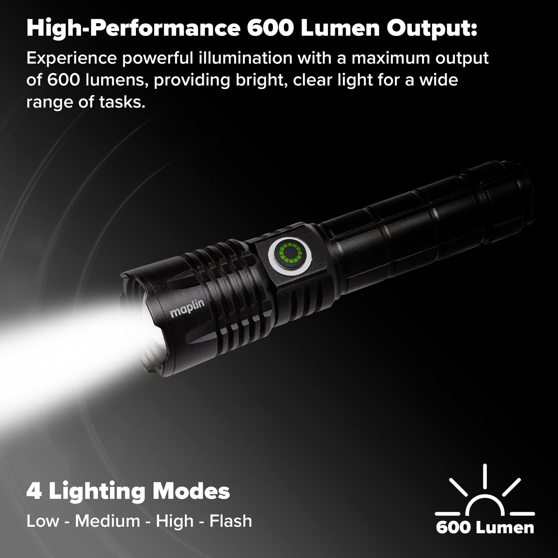 Maplin LED Lithium Rechargeable Torch