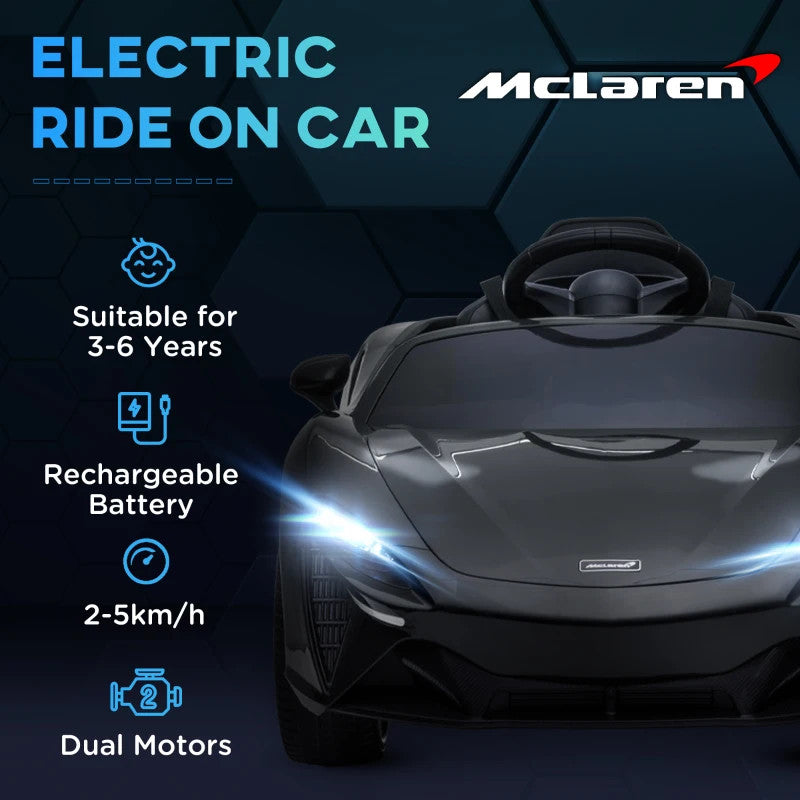 Maplin Plus McLaren Licensed Kids 12V Electric Ride On Car with Remote Control