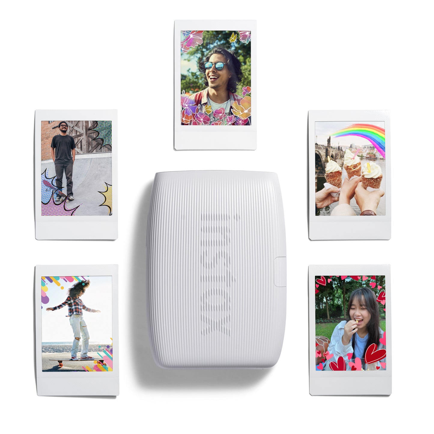 Fujifilm Instax Mini Link 3 Wireless Smartphone Photo Printer - Clay White - maplin.co.uk