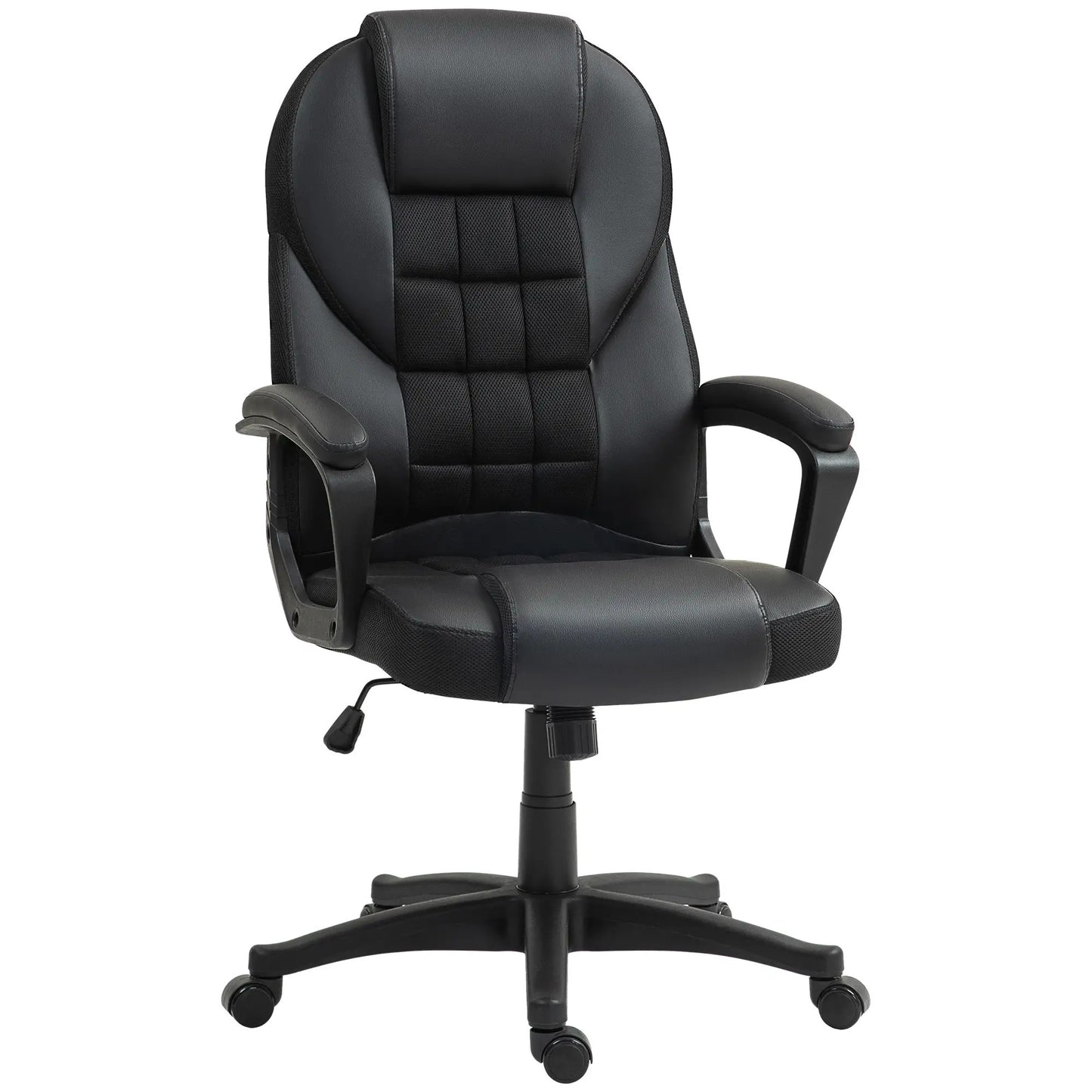 ProperAV Executive Office Chair with Armrests - Black